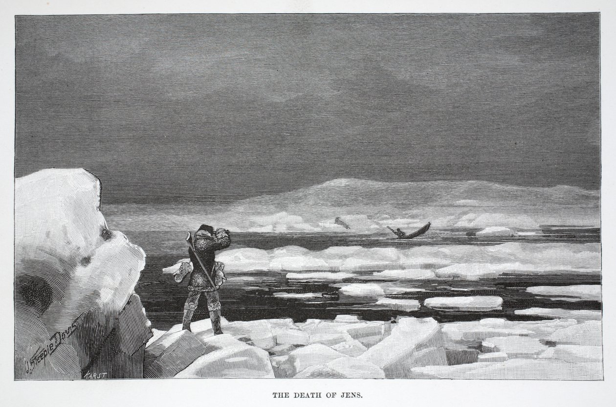 The Death of Jens, pub. London 1886 by J. Steeple Davis