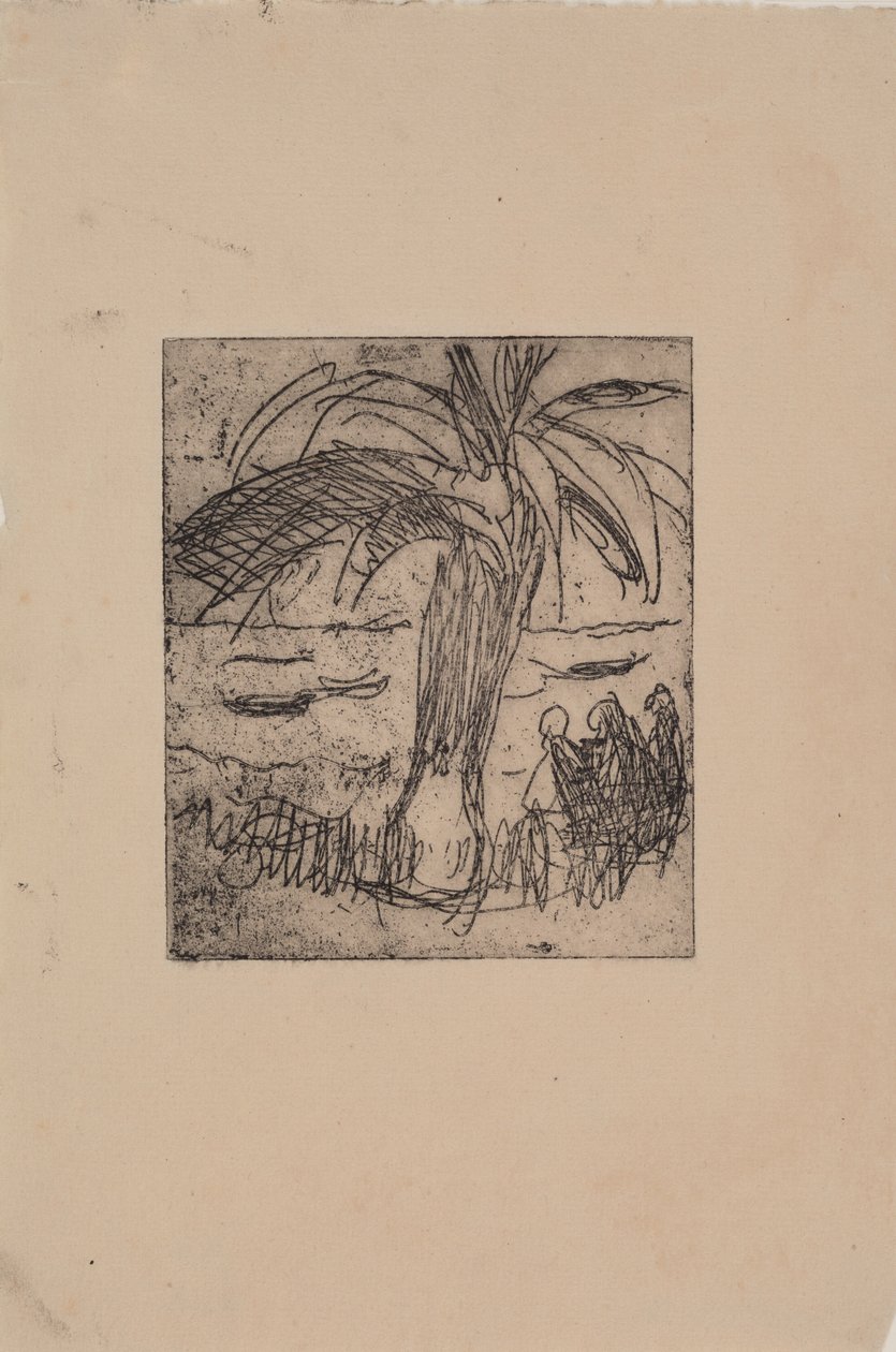 Palm by the Sea by J.A. Jerichau