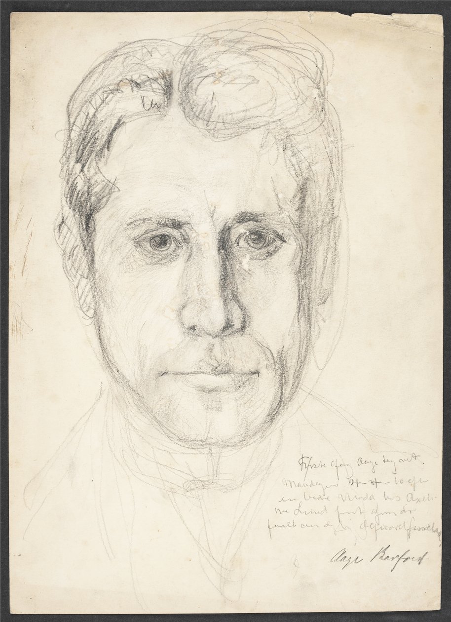 Portrait of Aage Barfoed by J.A. Jerichau