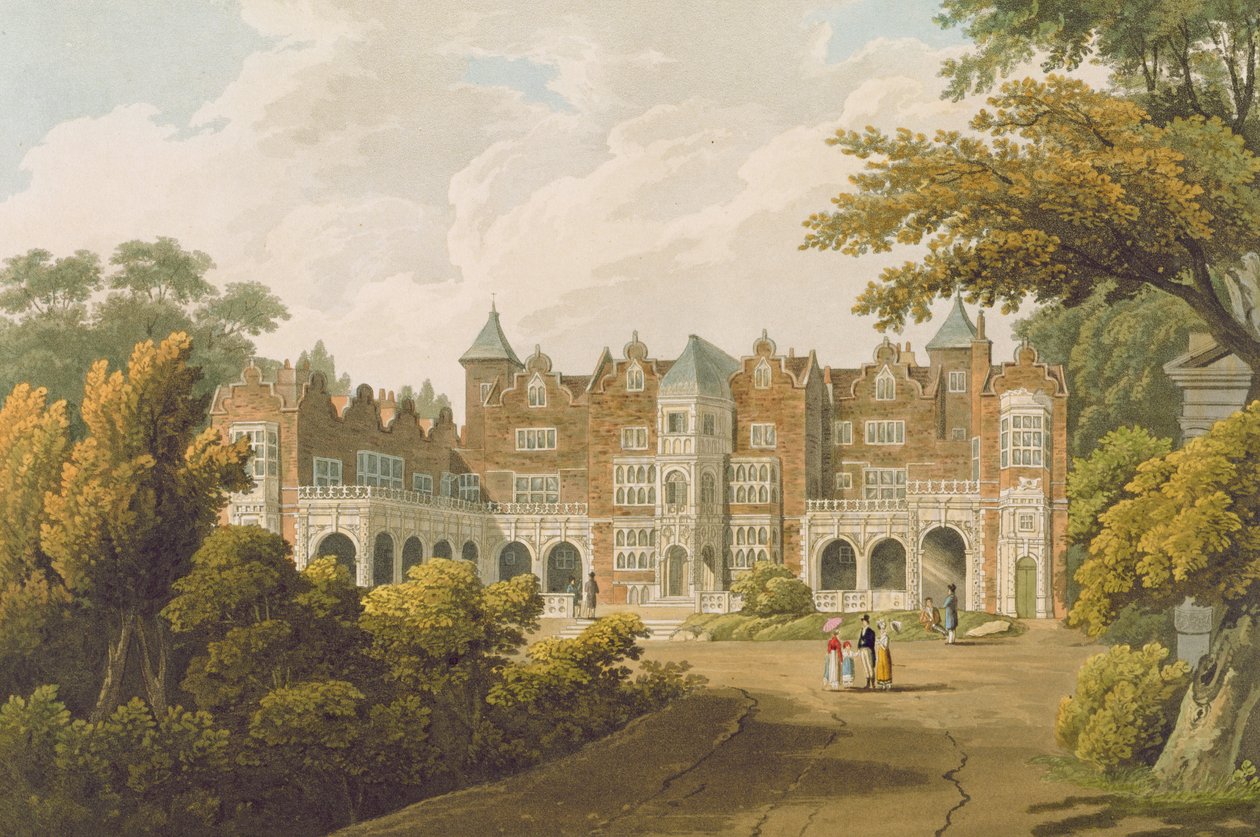 Holland House, the Seat of the Right Honourable Lord Holland, Engraved by R. Havell and Son by J.C. Smith