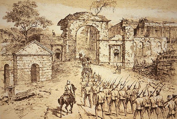 General Outram Entering the Defences of the Residency, Lucknow, on 25th September 1858, at the Head of Havelock