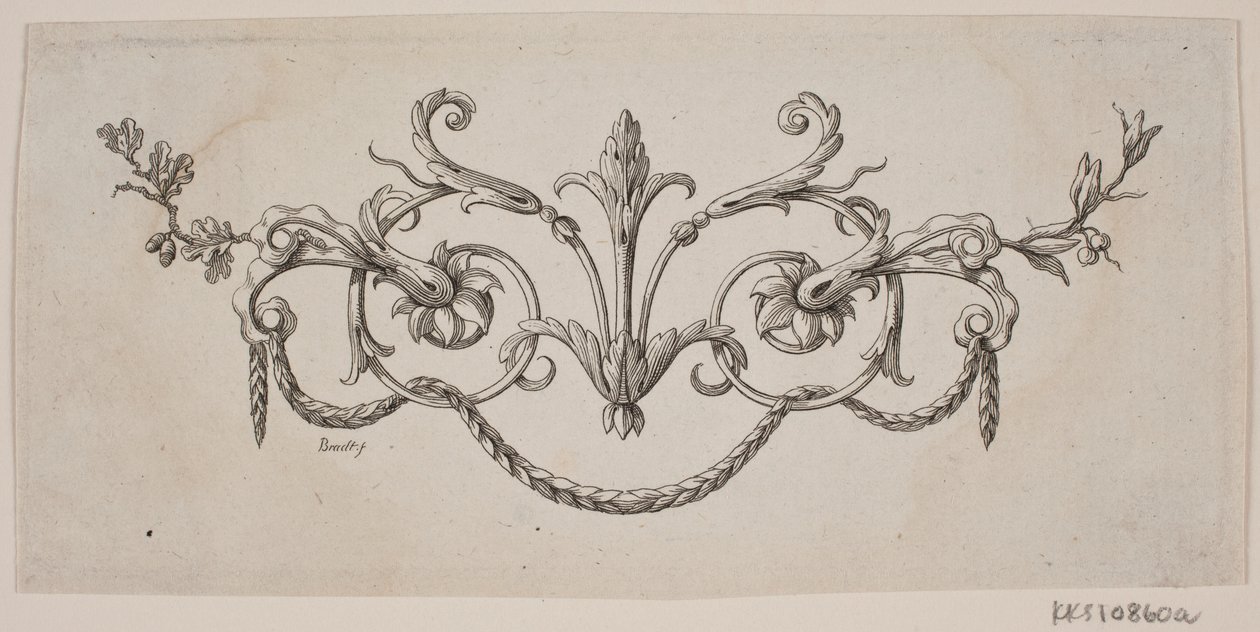 A Leaf and Flower Garland by J.F. Clemens