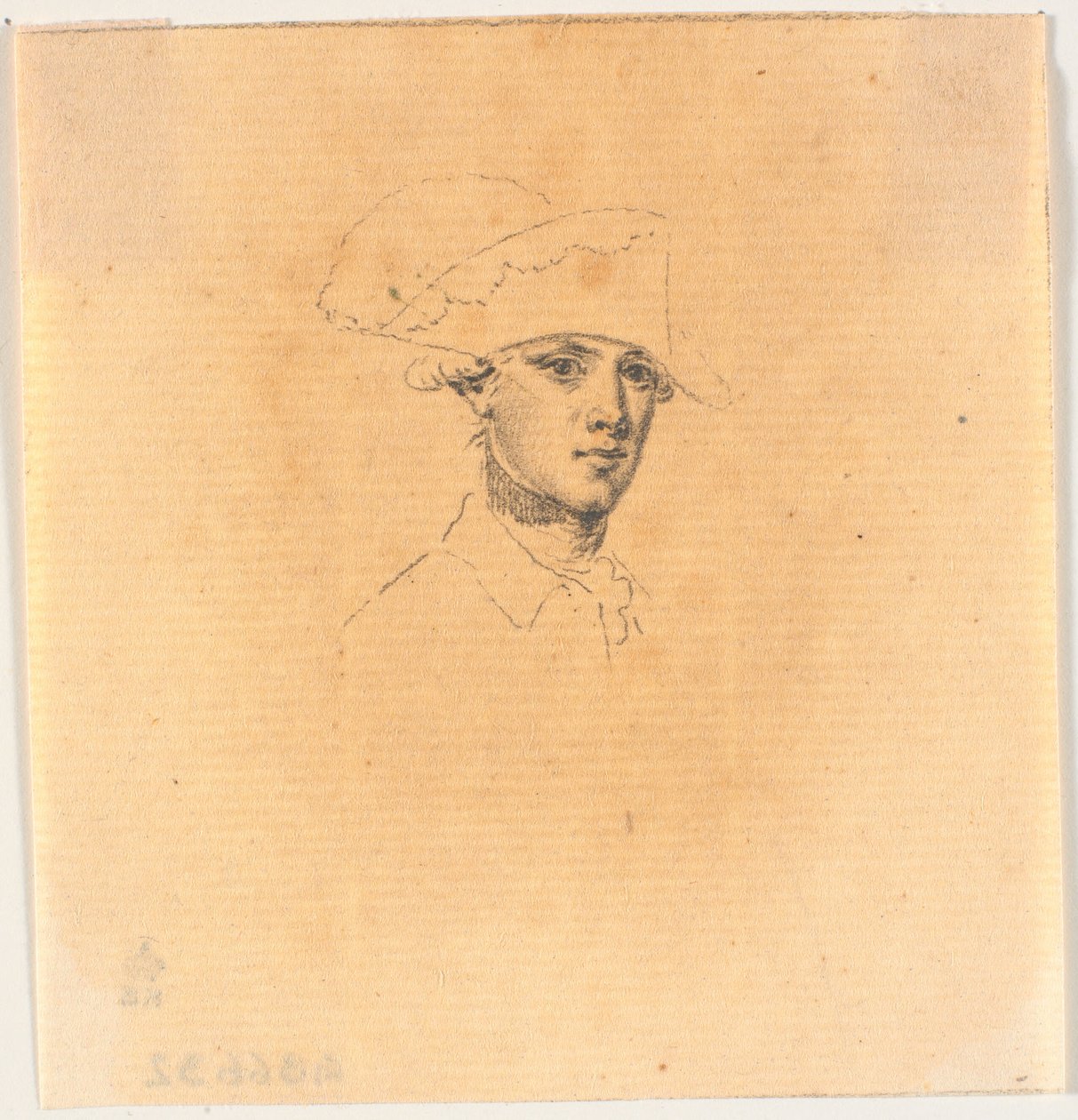 Preparatory Work for One of the Heads for the Engraving: Frederick the Great Rides Home After a Review at Potsdam by J.F. Clemens