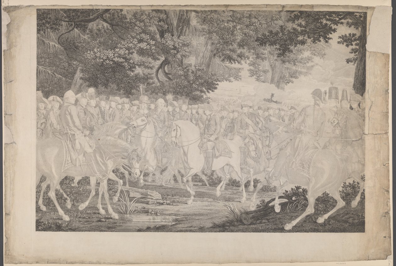 Frederick the Great Riding Home After a Review at Potsdam by J.F. Clemens