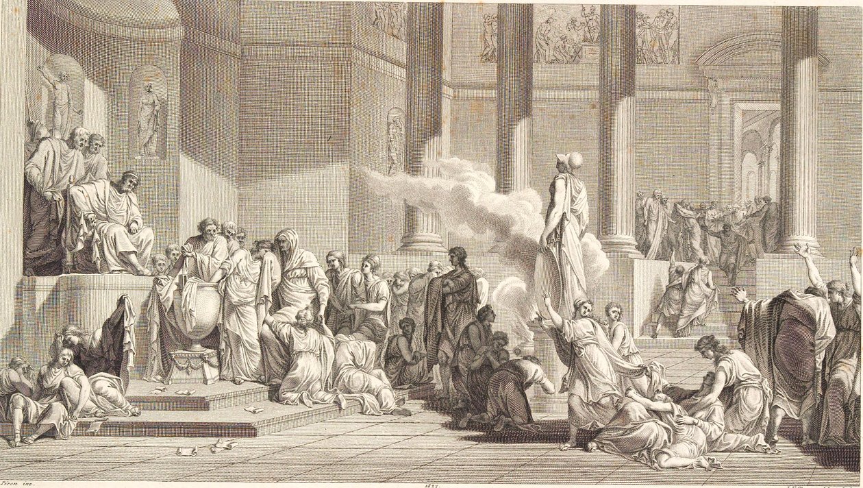Drawing of the Athenian Youth by J.F. Clemens