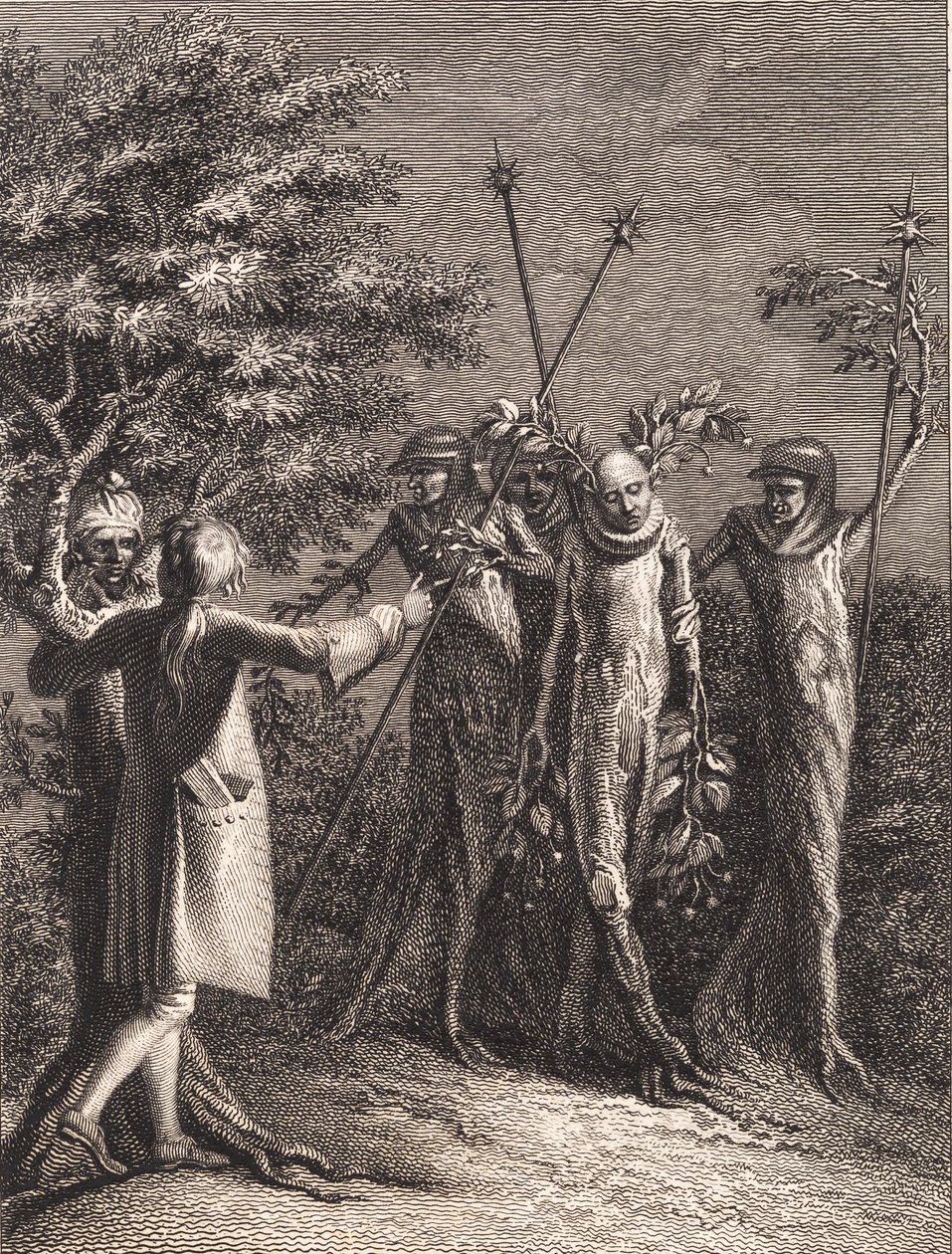 Niels Klim Sees a Potuan Criminal Being Led Away by Three Guards by J.F. Clemens