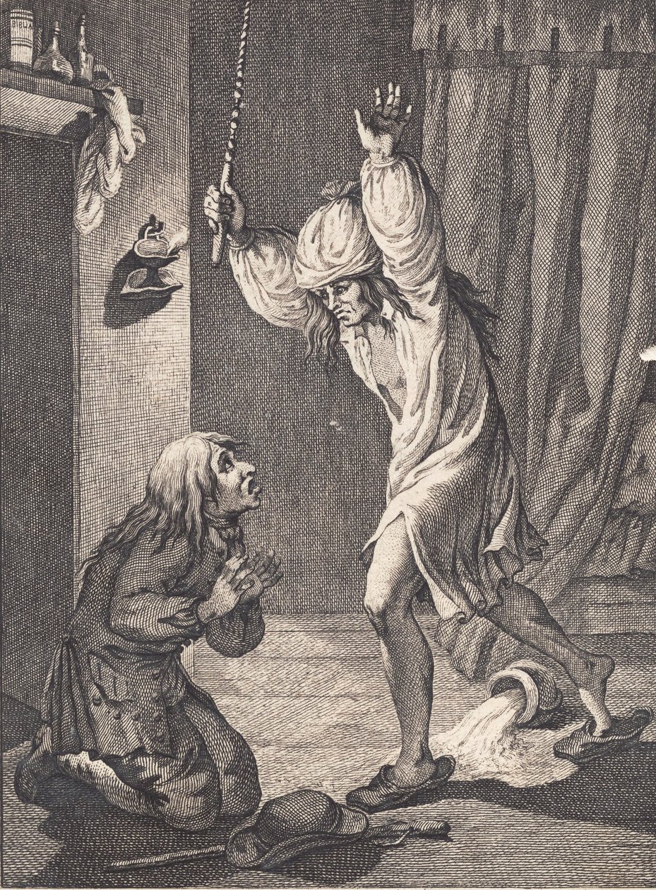 Per Degn Falls in Terror on His Knees Before the Bailiff by J.F. Clemens