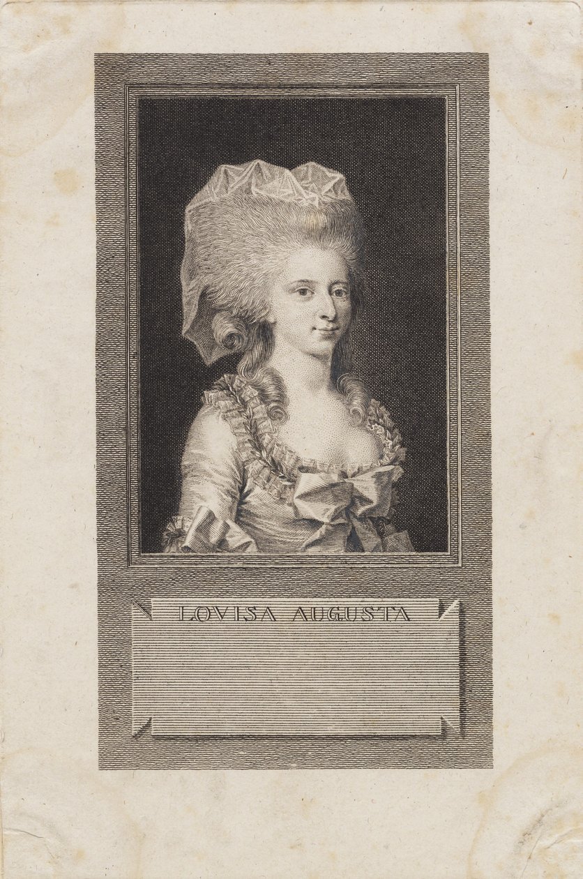 Portrait of Princess Louisa Augusta by J.F. Clemens