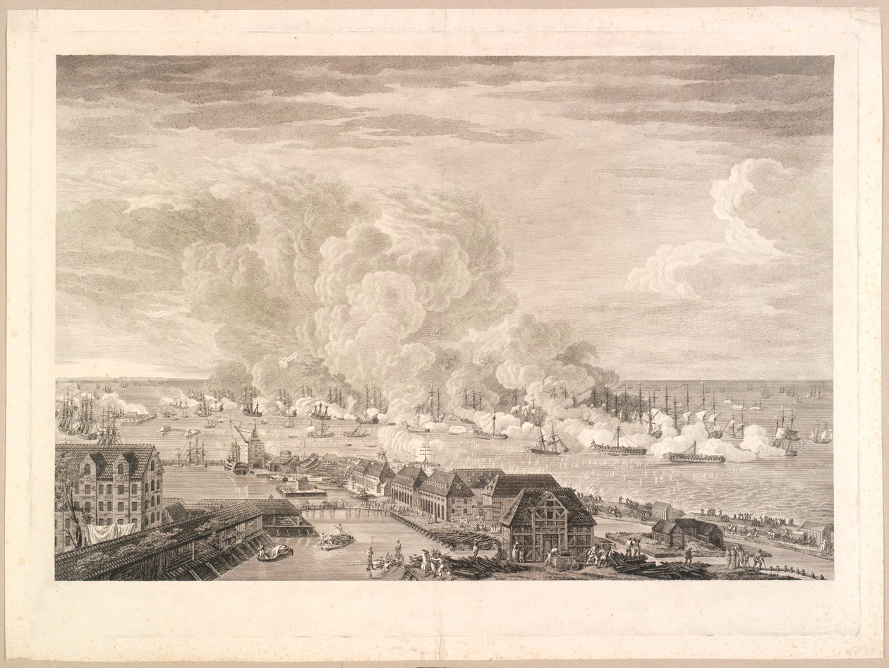 Battle of Copenhagen, April 2, 1801 by J.F. Clemens