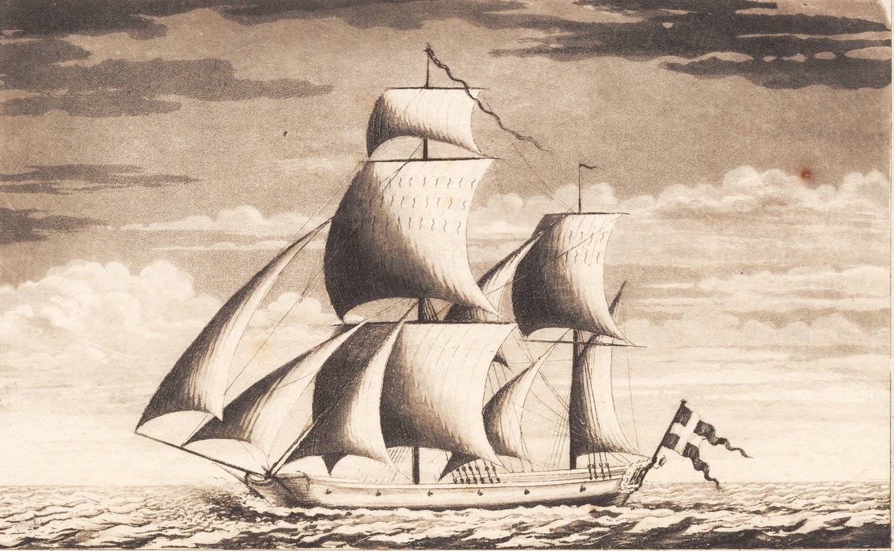 Suite of Ships. Hukkert by J.F. Clemens