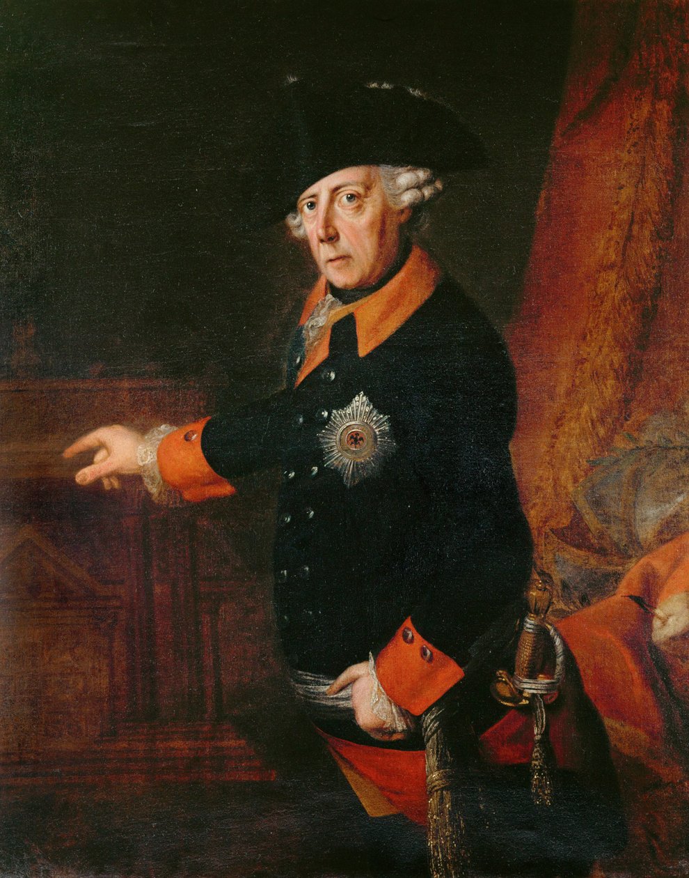 Portrait of King Friedrich II of Prussia by J.H.C. Franke