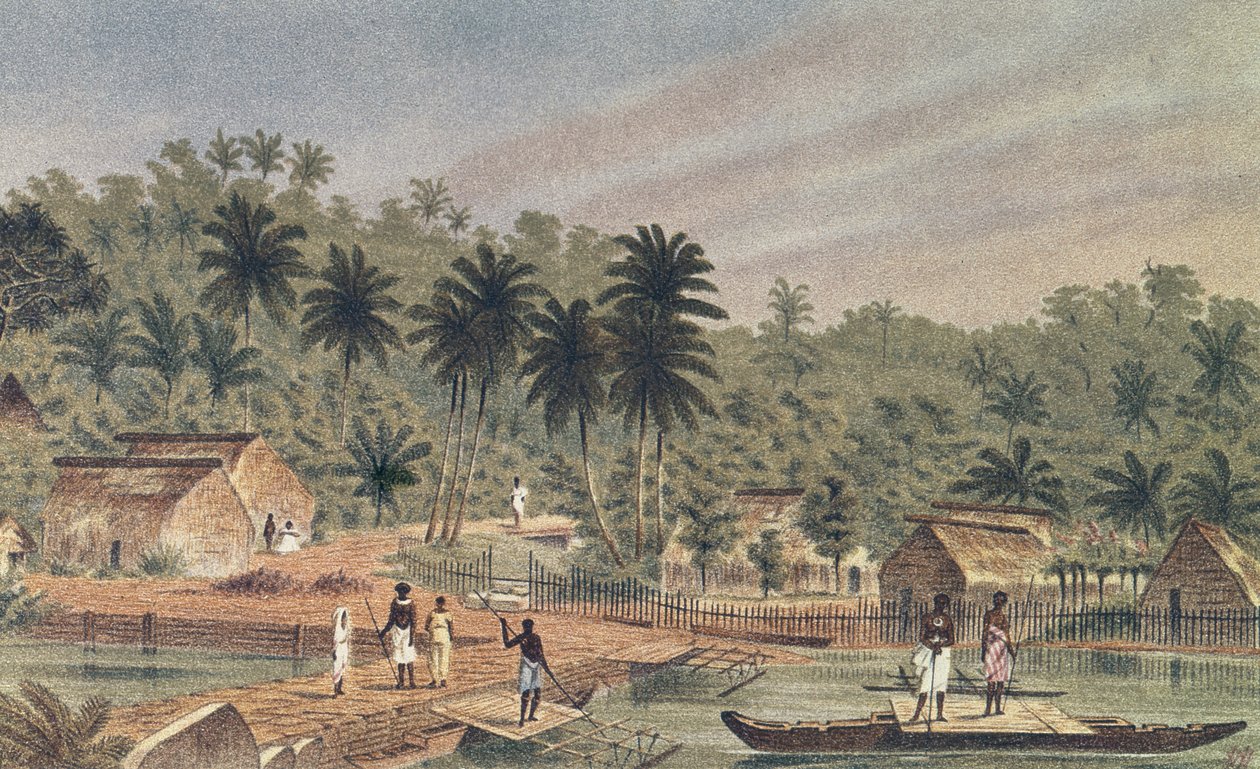 Village of Ngaloa, Kandan, Fiji, from At Anchor by J.J. Wild by J.J. Wild