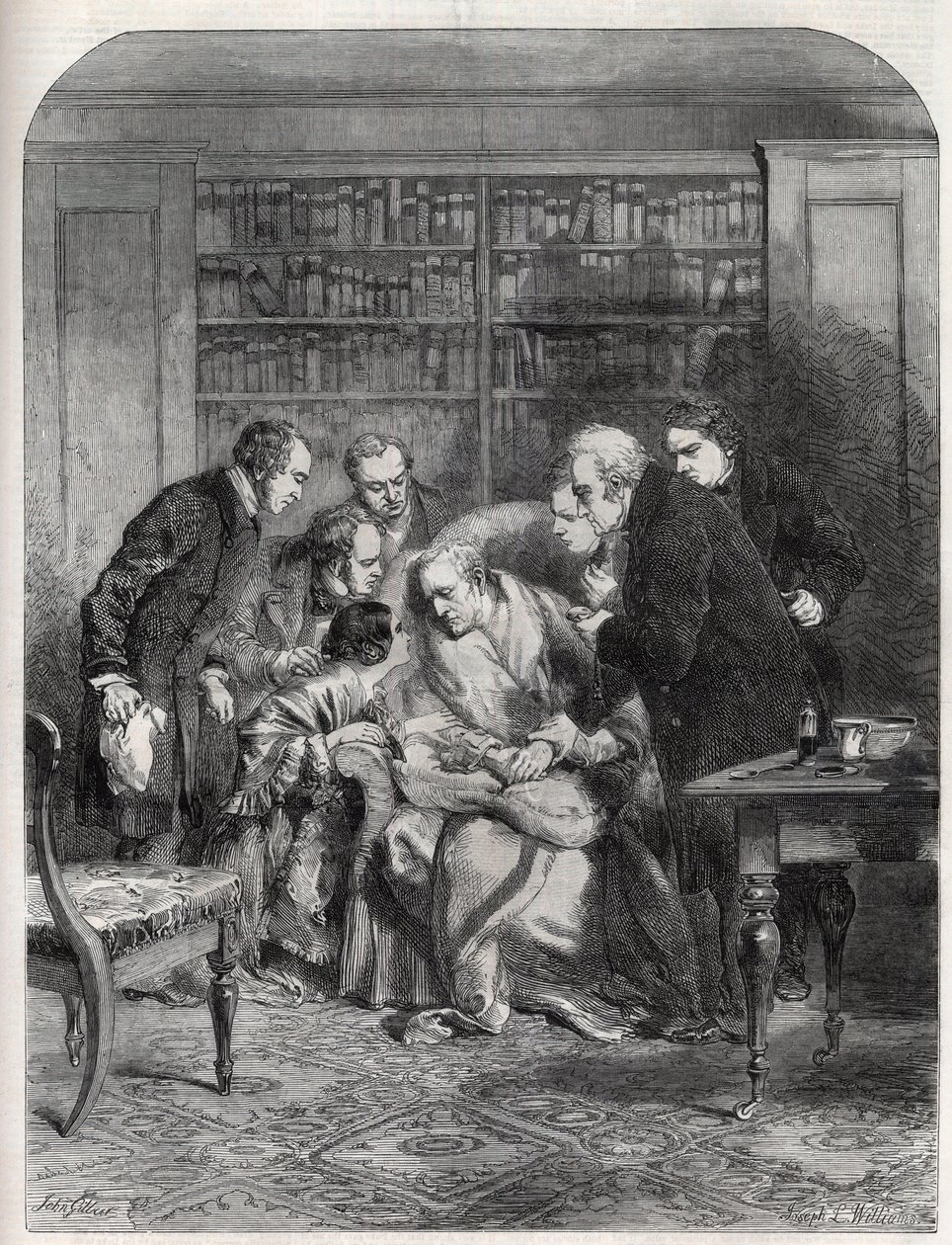 Last Moments of the Duke of Wellington (Arthur Wellesley). by J.L. (after) Williams