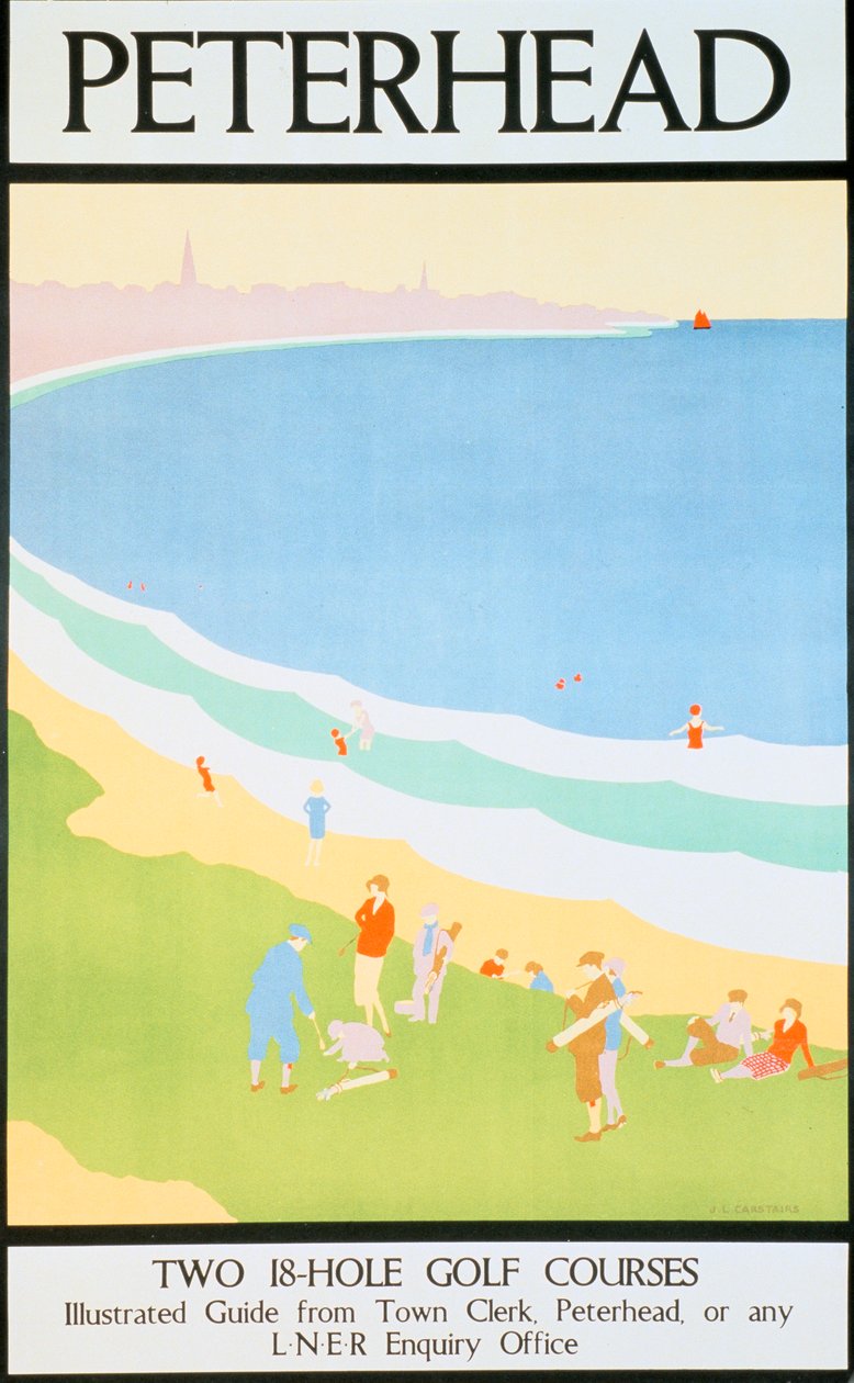 Peterhead, London & North Eastern Railway LNER poster, c1930 by JL Carstairs