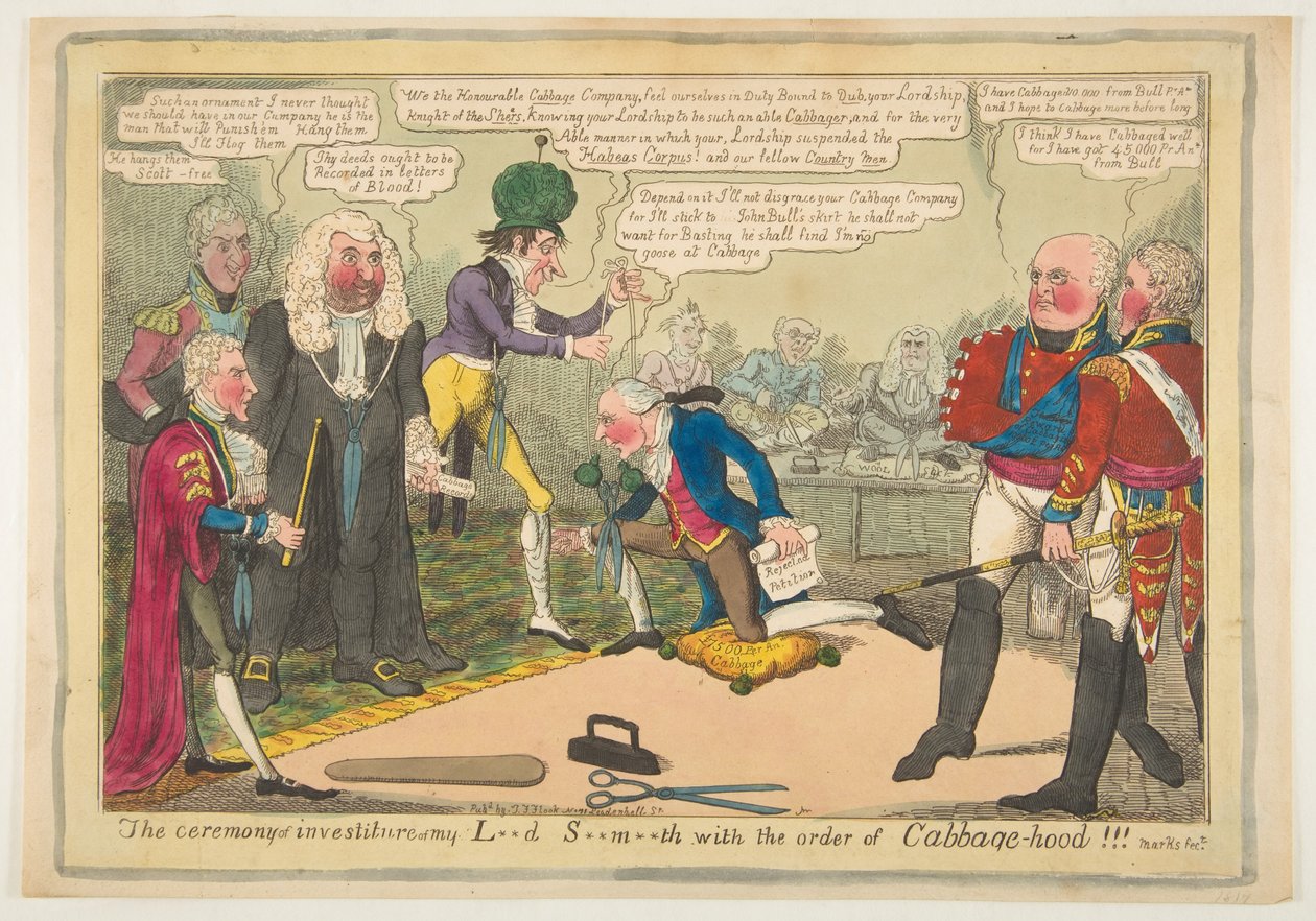 The Ceremony of Investiture of My Lord Smith with the Order of Cabbage-hood