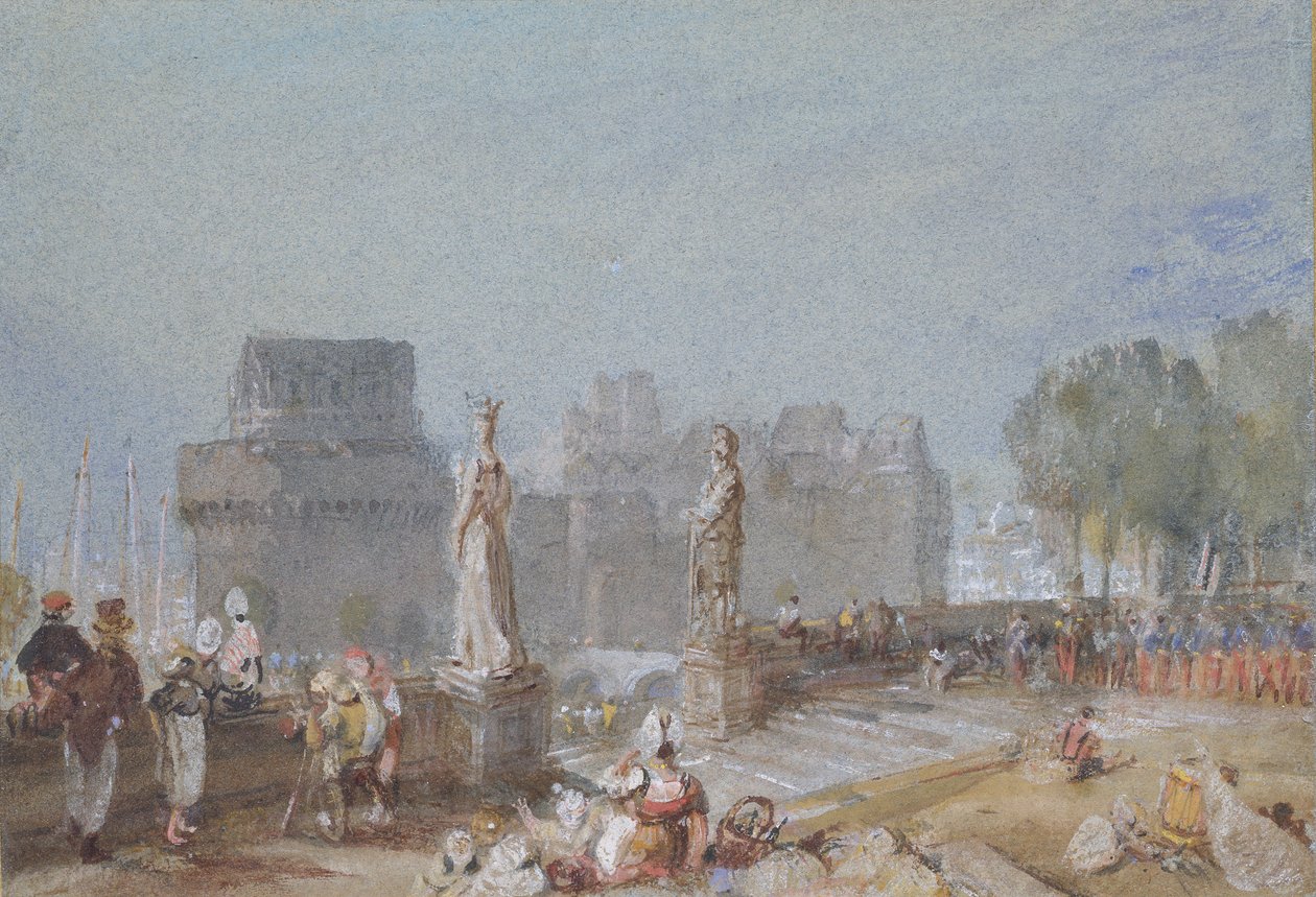 Chateau de Nantes, c1830 by Joseph Mallord William Turner