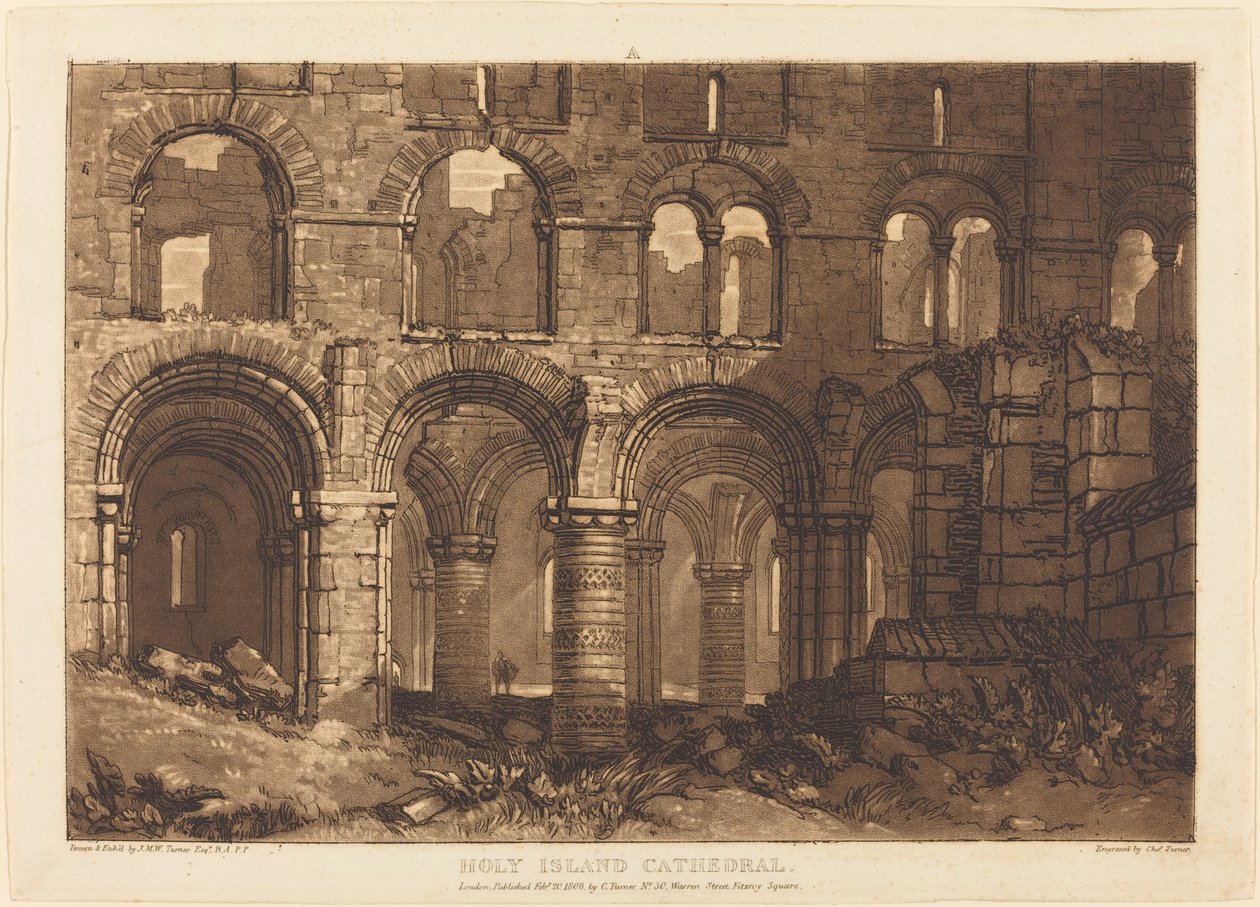 Holy Island Cathedral by Joseph Mallord William Turner