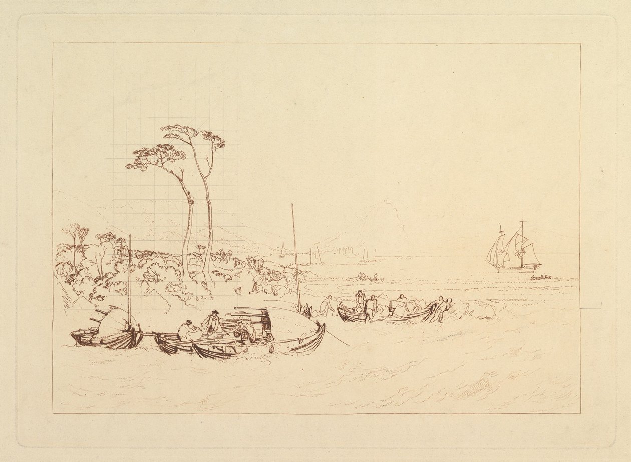 Inverary Castle and Town, Scotland Liber Studiorum, part XIII by Joseph Mallord William Turner