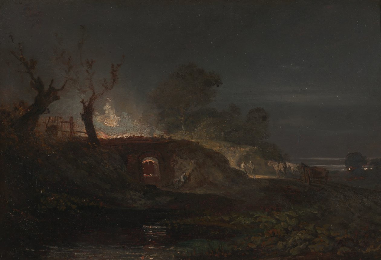 Limekiln at Coalbrookdale, ca. 1797 by Joseph Mallord William Turner
