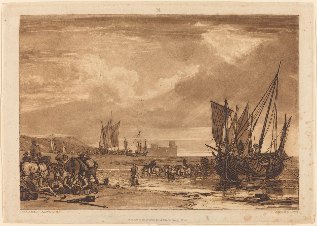 Scene on the French Coast, published 1807 by Joseph Mallord William Turner