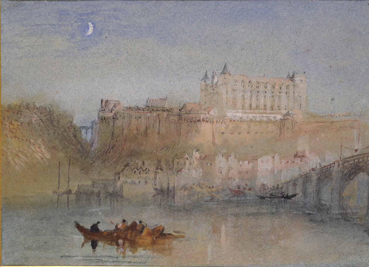 The Bridge and Chateau at Amboise by Joseph Mallord William Turner