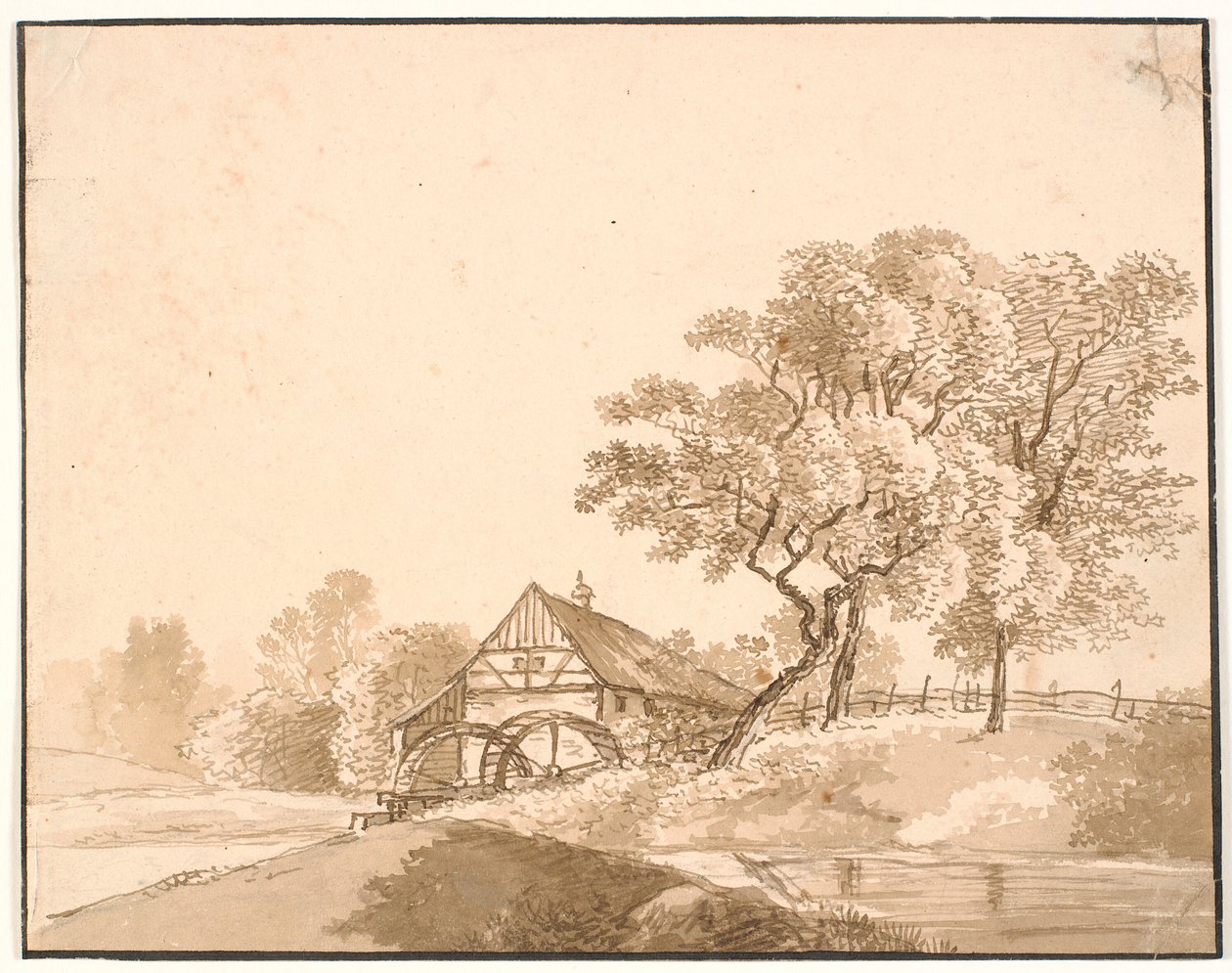 A Mill at Lausanne by J.P. Møller