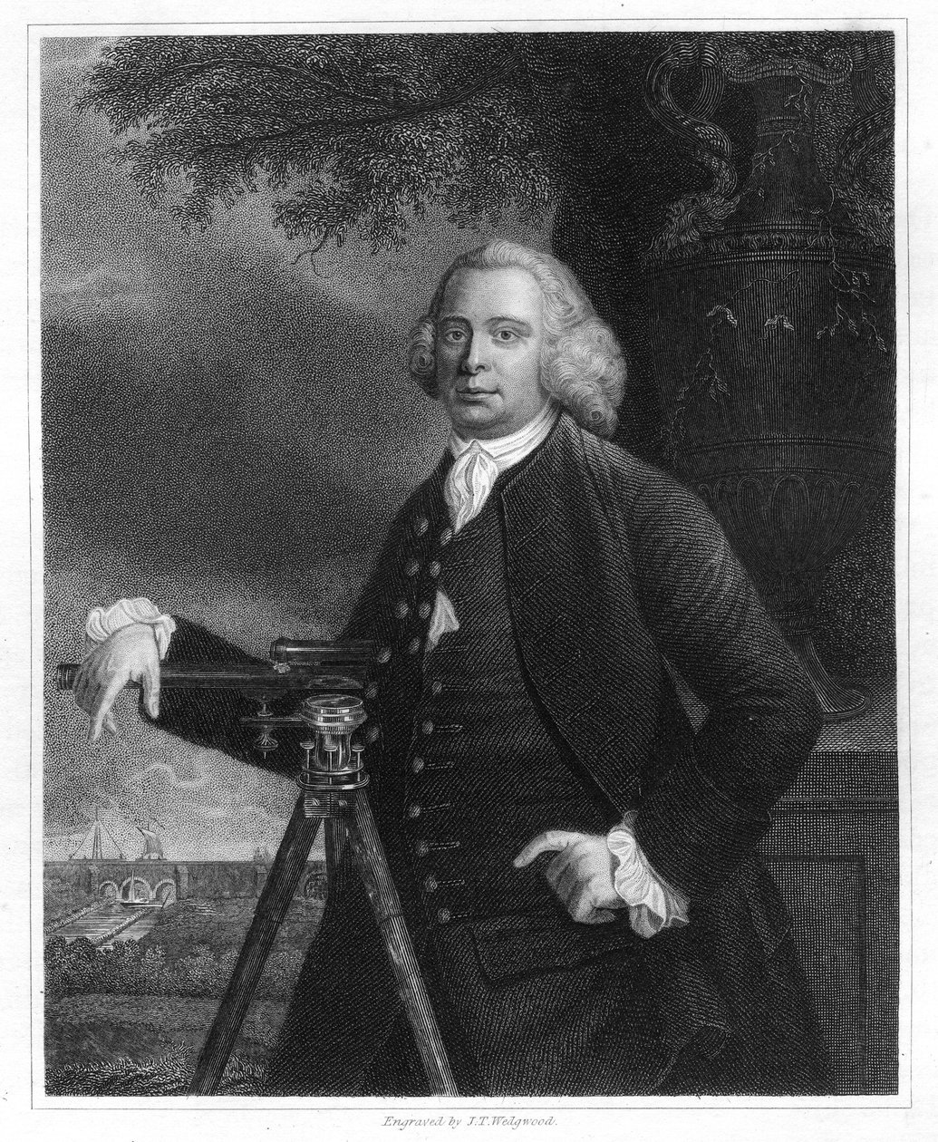 James Brindley, 18th Century English Civil Engineer and Canal Builder, 1836 by JT Wedgwood