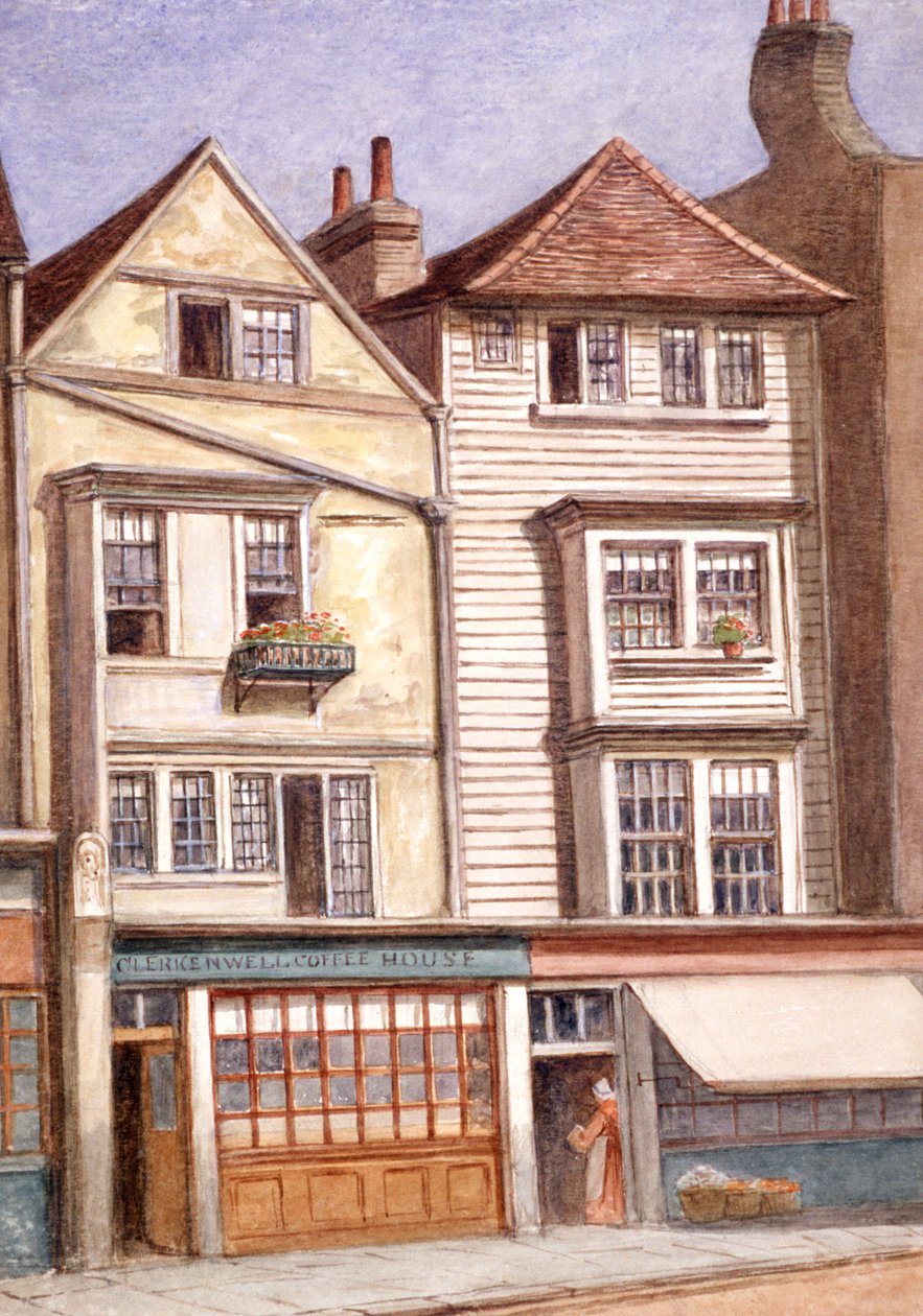 Clerkenwell Coffee House, Clerkenwell Green, Finsbury, London by JT Wilson