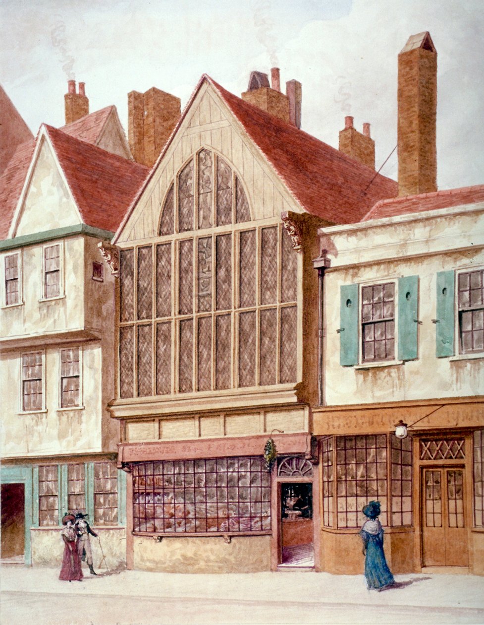 View of Trinity Hall, Aldersgate Street, City of London, 1780 by JT Wilson