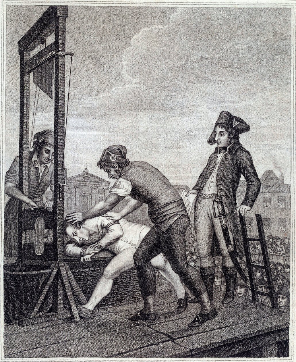 The Execution of Maximilian de Robespierre (Engraving) by J. (after) Beys