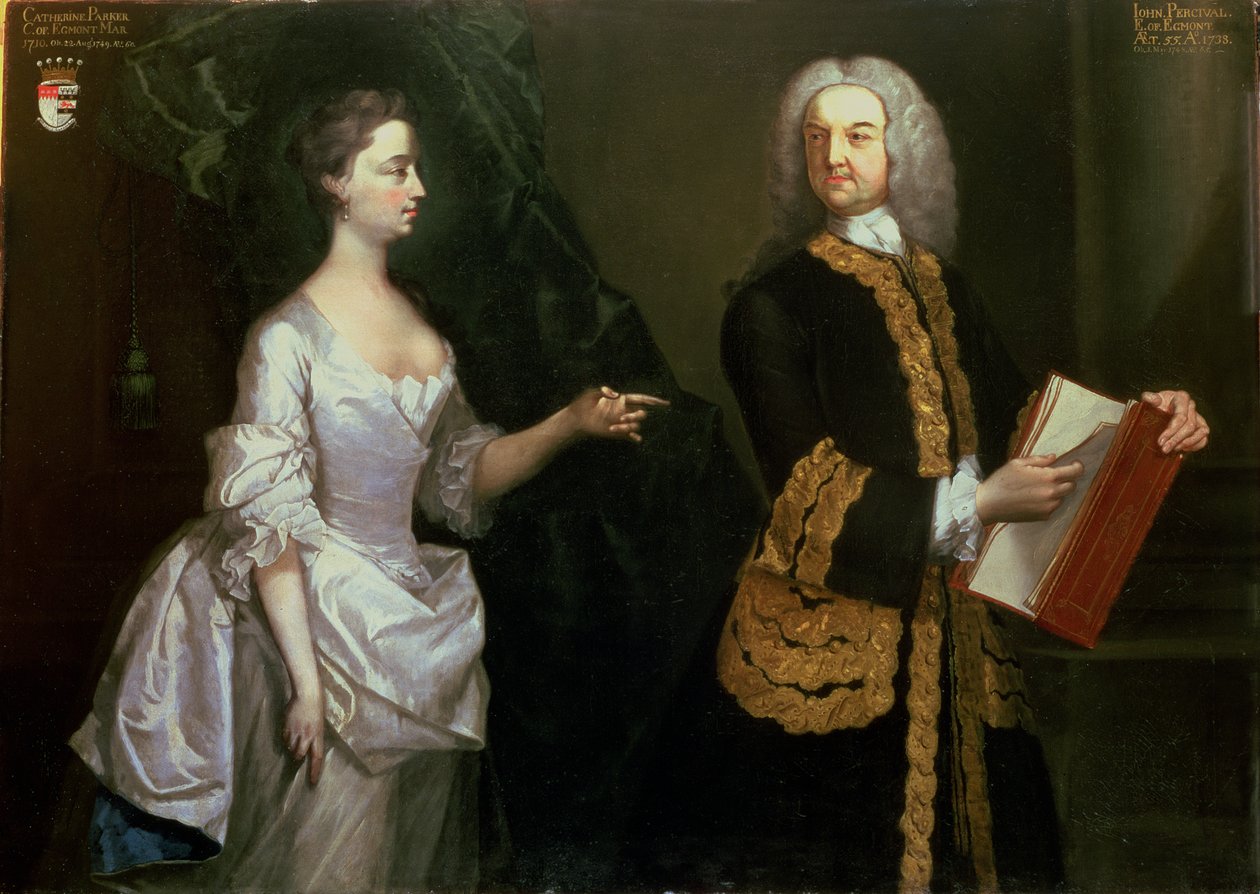 Portrait of Sir John Perceval, 1st Earl of Egmont by J. Aberry