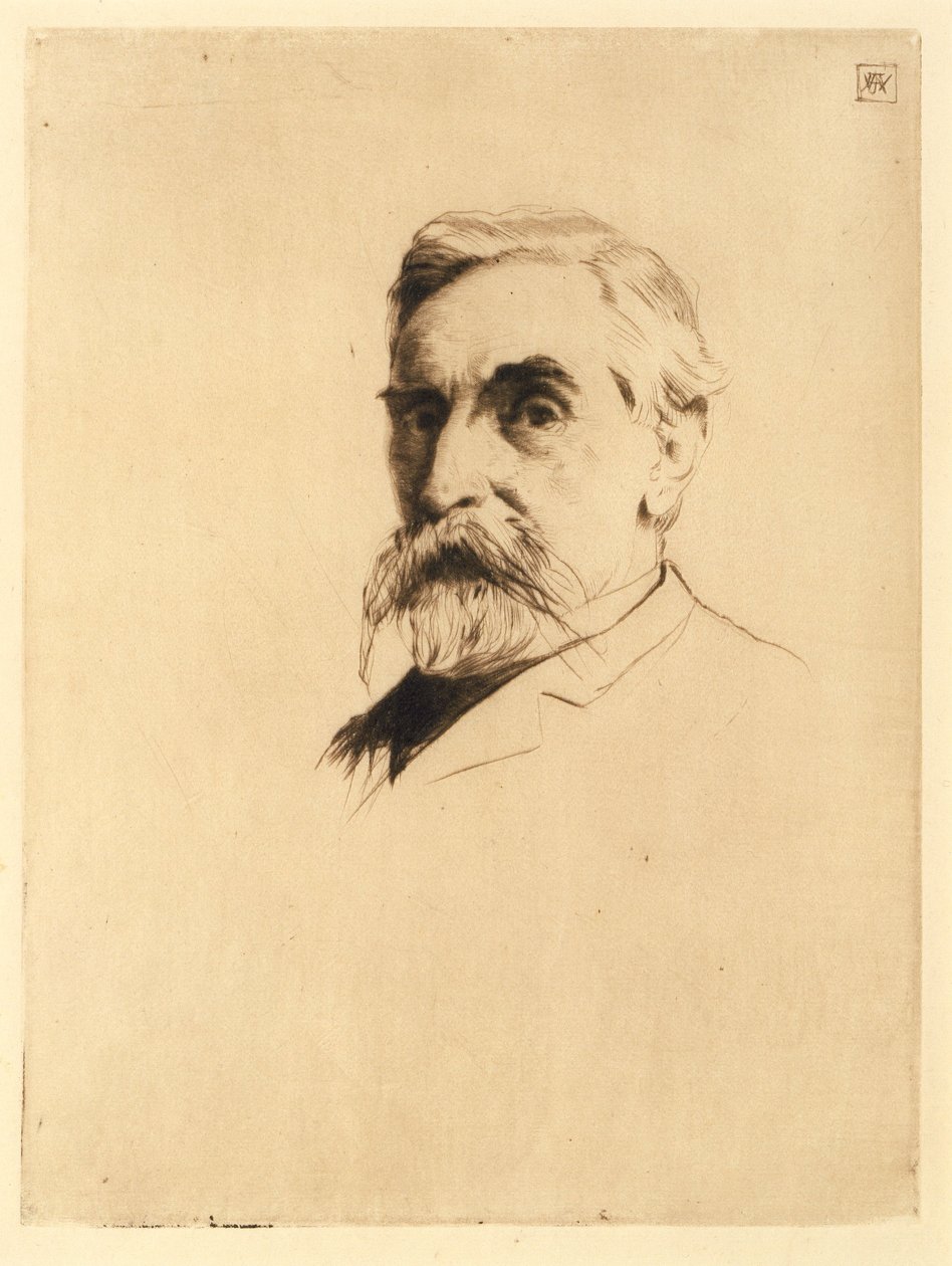 Portrait of Robert Weir by J. Alden Weir