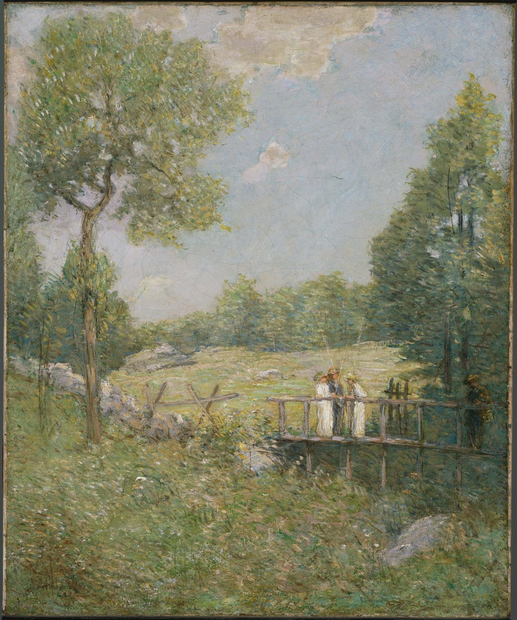 The Fishing Party by J. Alden Weir