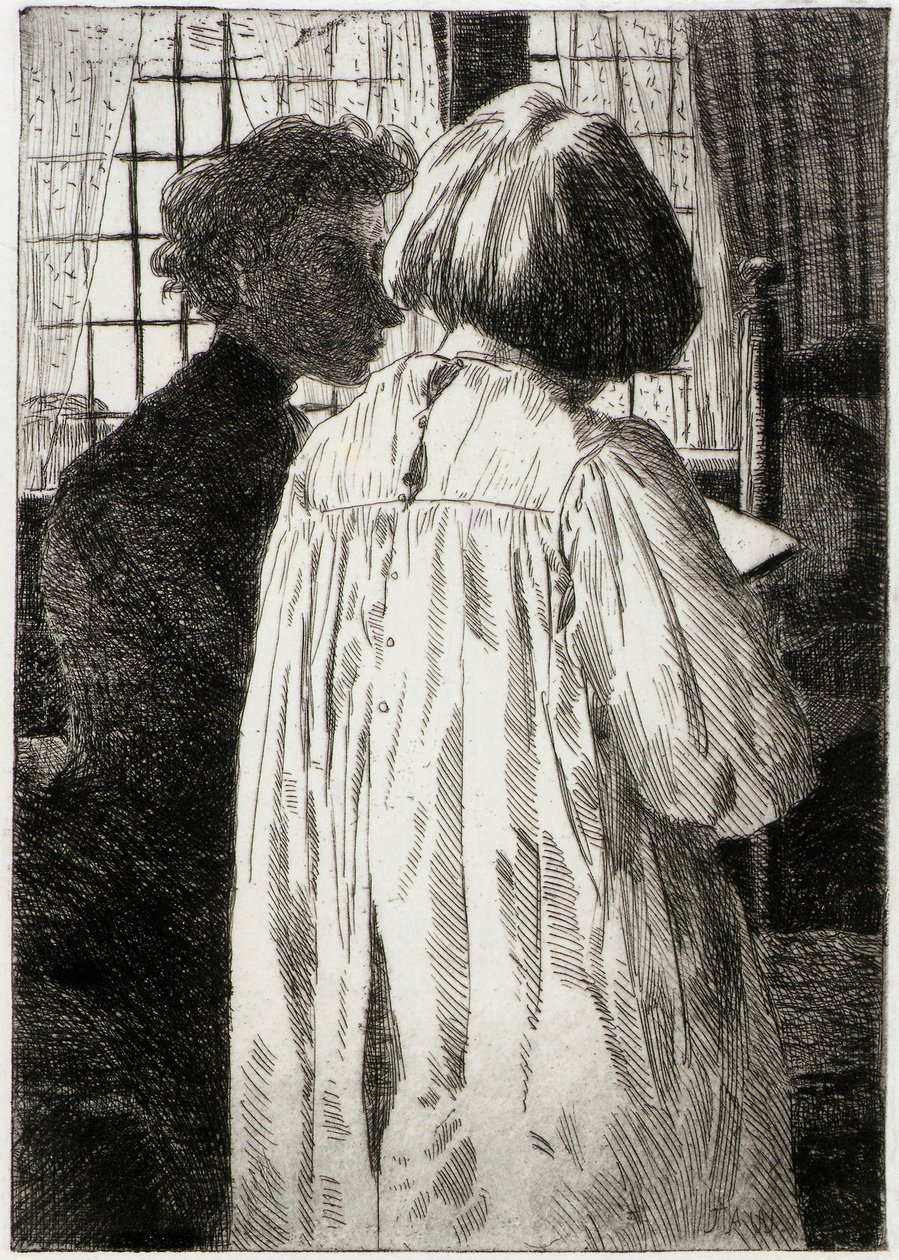 The Lesson by J. Alden Weir