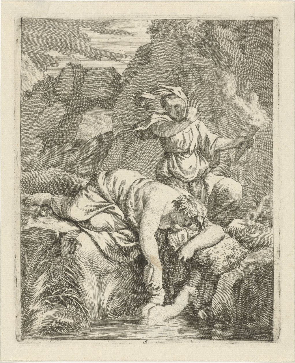 Thetis Dips Achilles in the Styx (Scenes from the Life of Achilles) by J. Alexander Janssens