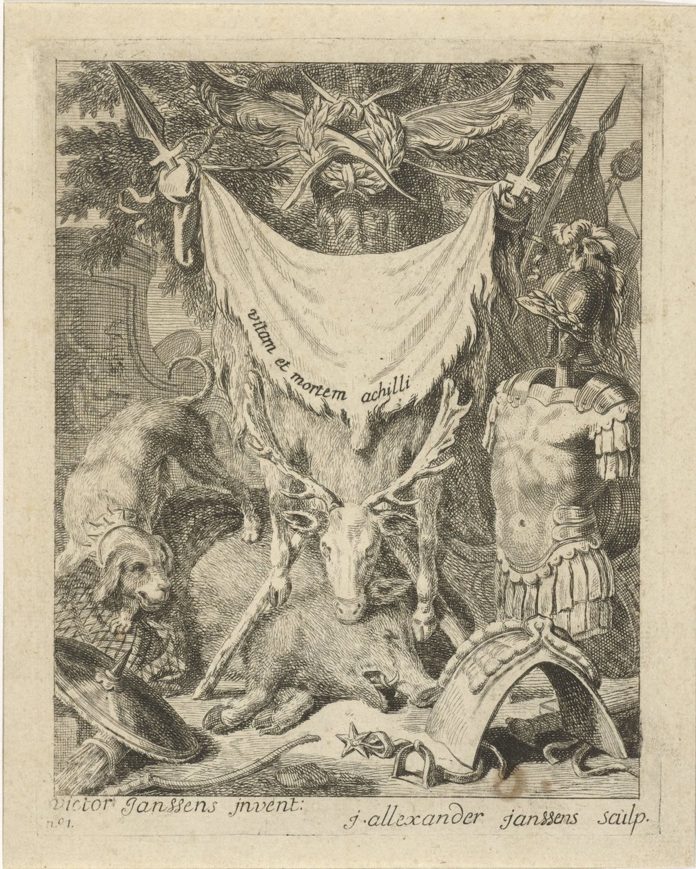 Title Page for a Series with Scenes from the Life of Achilles by J. Alexander Janssens