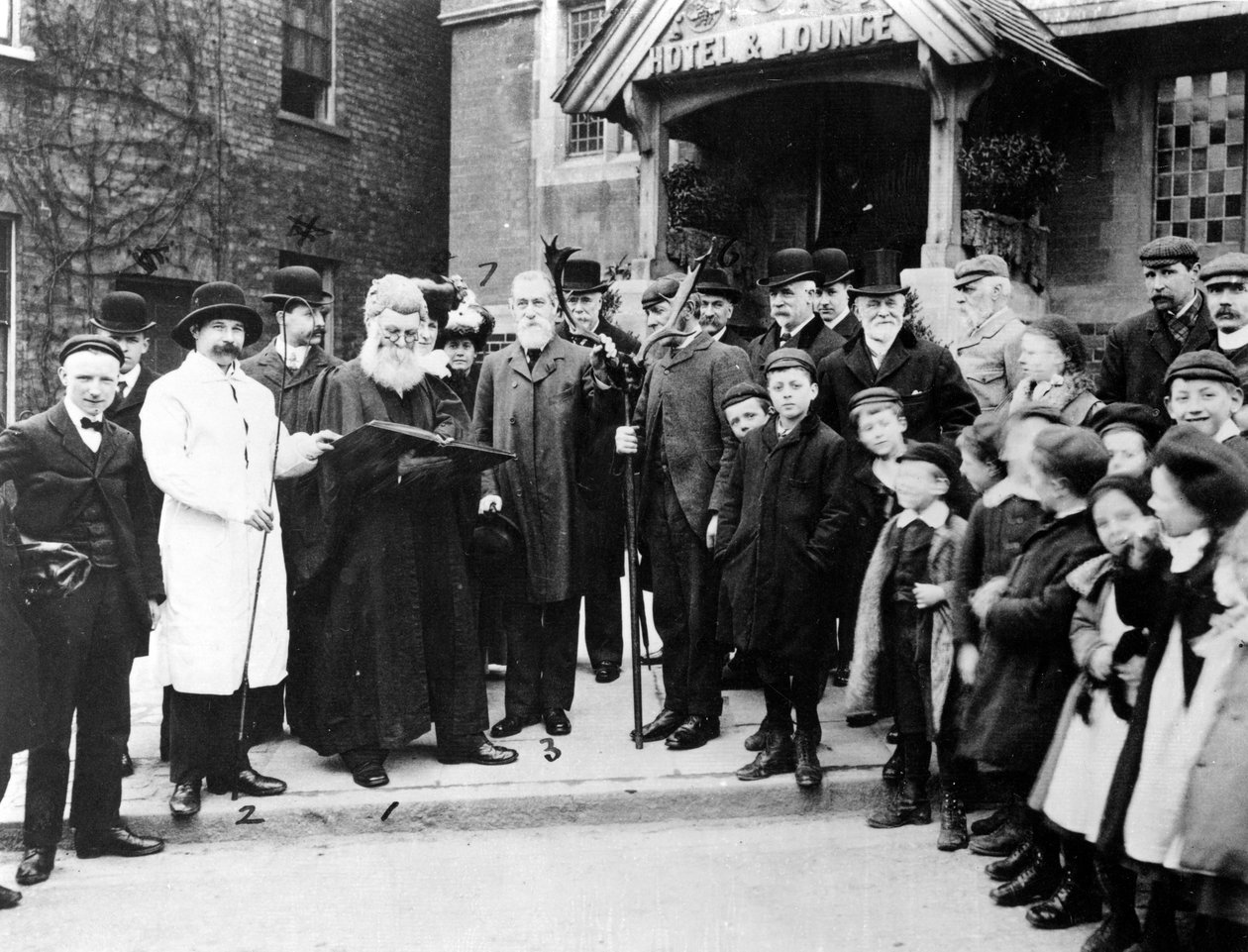 Swearing on the Horns at Highgate, March 28 1906 by J. Benjamin Stone