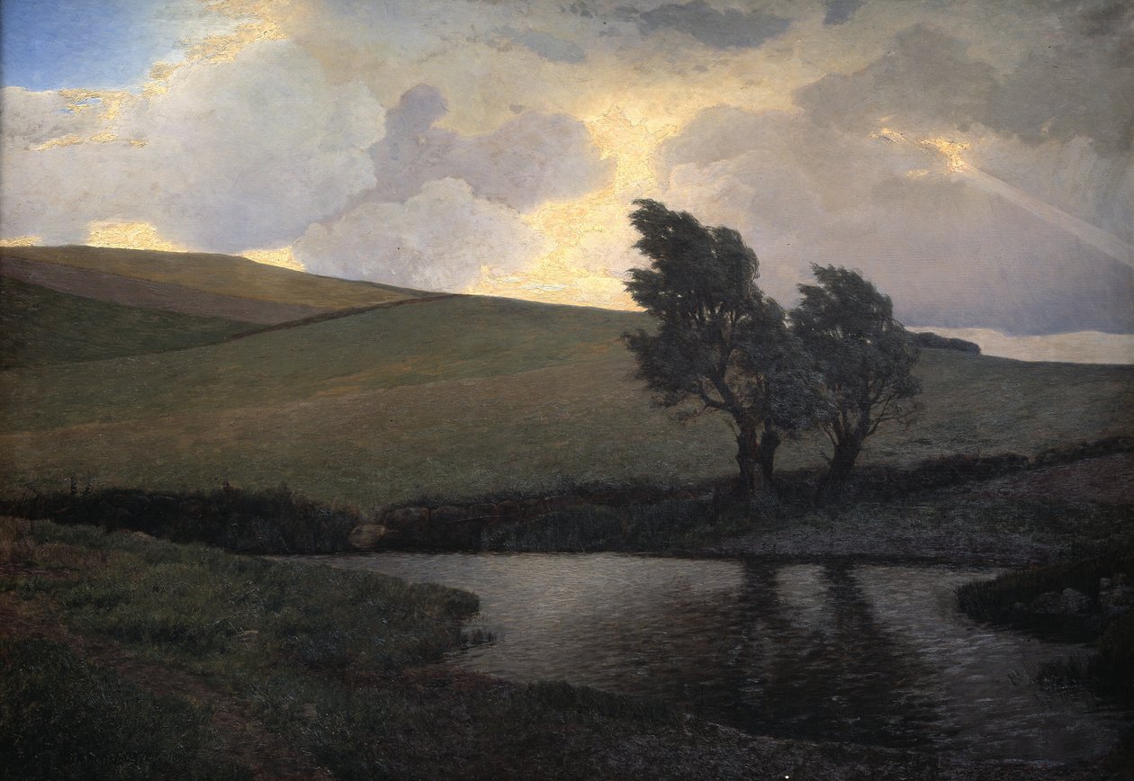 Showery Landscape, Jægerspris, Zealand by J. Bentzen Bilkvist