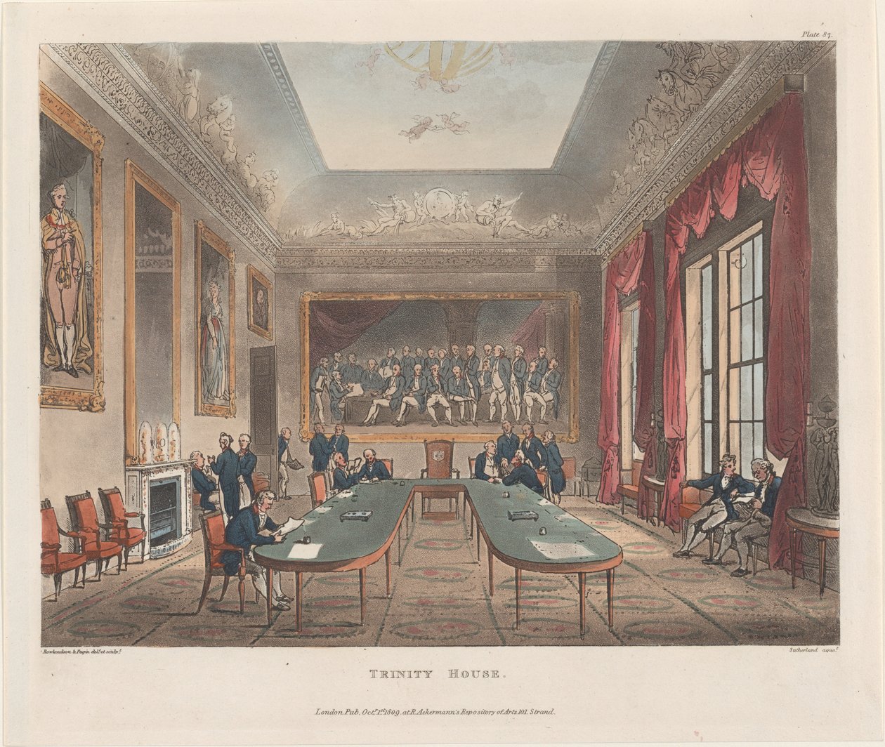 Trinity House, October 1, 1809 by J. Bluck