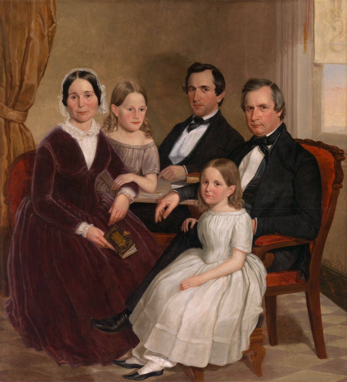 William Jervis Hough and Family, c. 1852-1853 by J. Brayton Wilcox