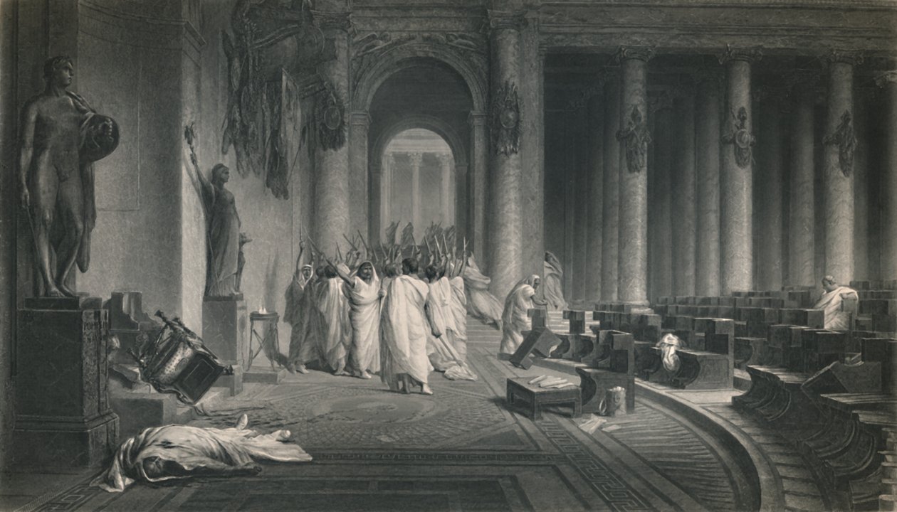 The Death of Caesar. Julius Caesar, c1870 by J. C. Armytage