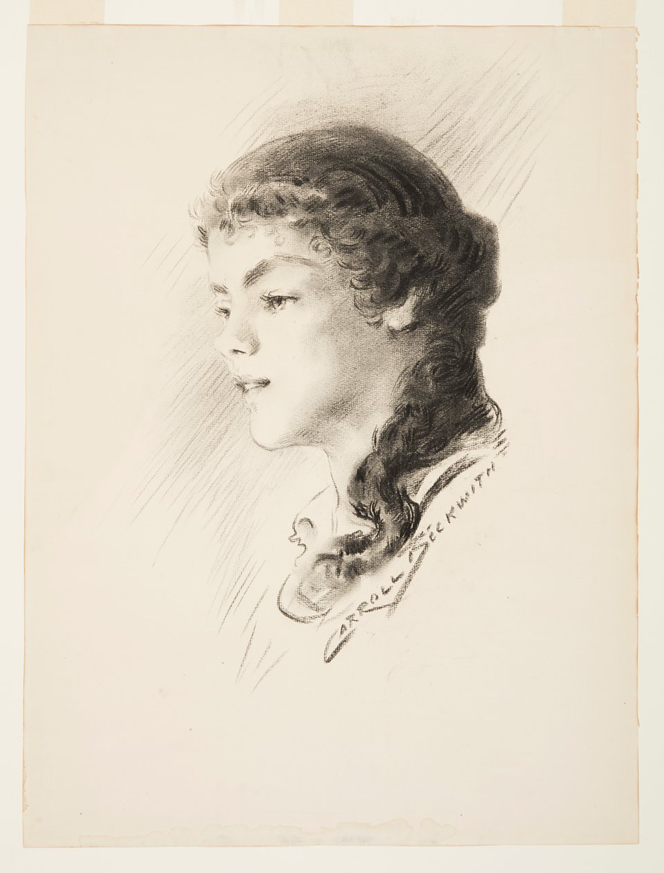 Portrait, possibly Elizabeth Vail by J. Carroll Beckwith