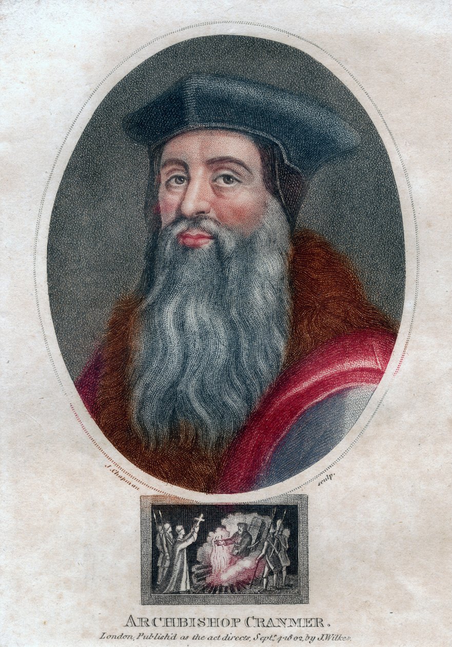 Thomas Cranmer, Archbishop of Canterbury, 1802 by J. Chapman
