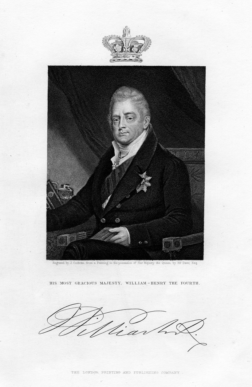 William IV, King of the United Kingdom by J. Cochran