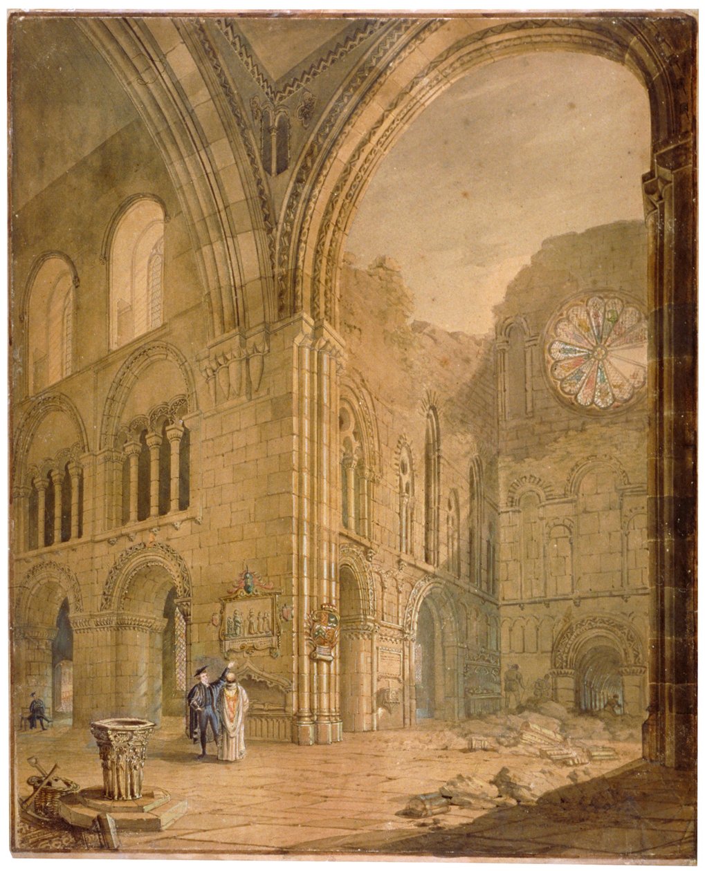Church of St Bartholomew-the-Great, Smithfield, City of London by J Coney
