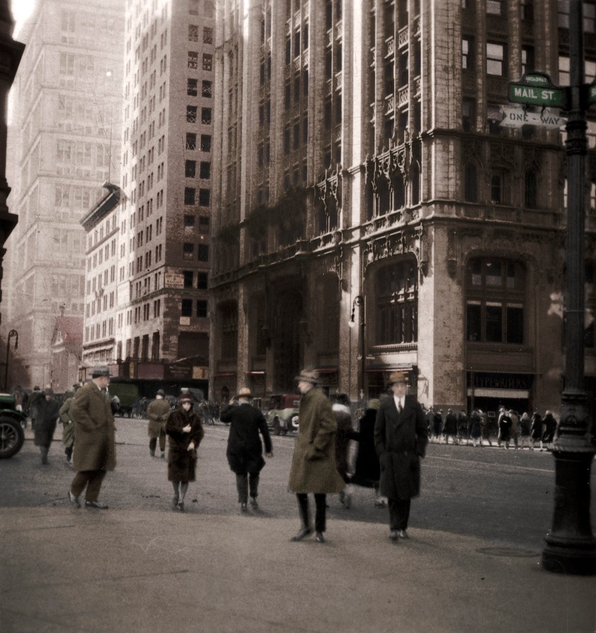 Lower Broadway, New York City, USA, 20th Century by J. Dearden Holmes