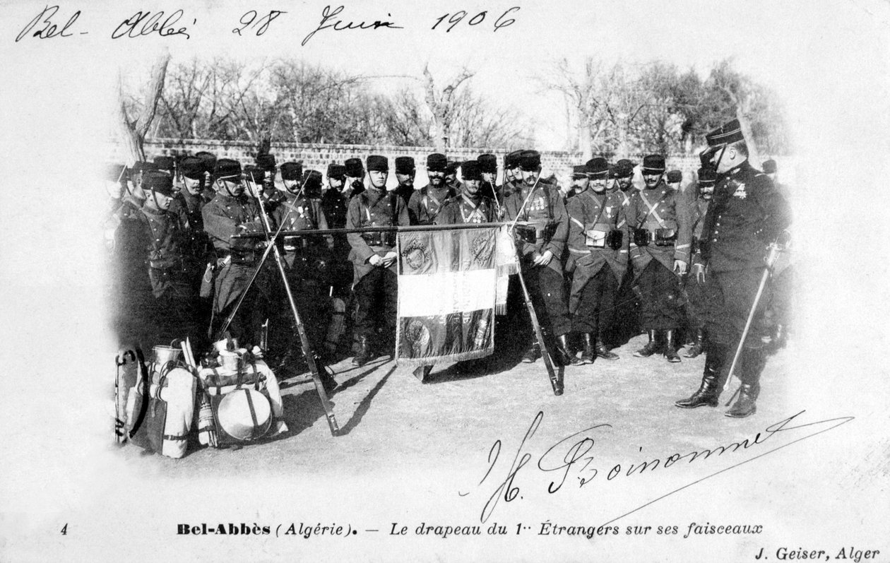 1st regiment of the French Foreign Legion, Sidi Bel Abbes, Algeria by J. Geiser