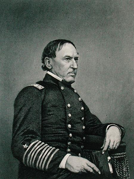 David Glasgow Farragut (1801-70), Engraved After a Photograph by William G. Jackman by J. Gurney and Son