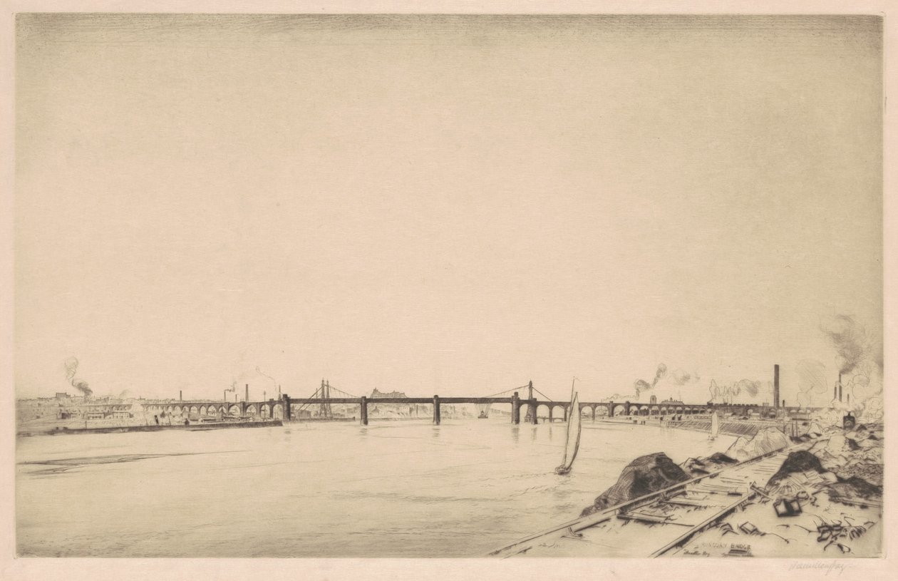 Runcorn Bridge by J. Hamilton Hay