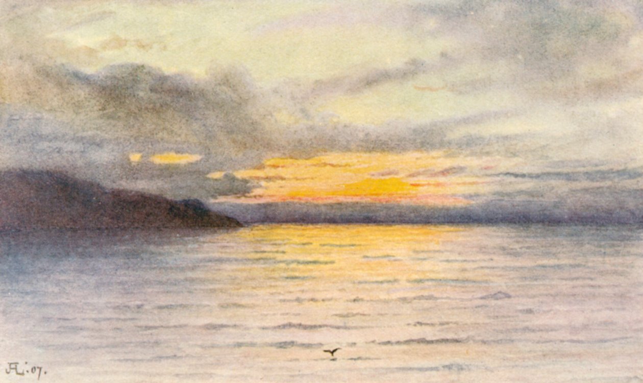 Sunset on the Lake by J. Hardwicke Lewis